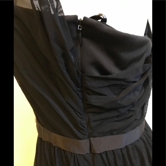 NEW Monique Lhuillier Gorgeous Black Maxi Gown size 14 - Picture 6 of 14